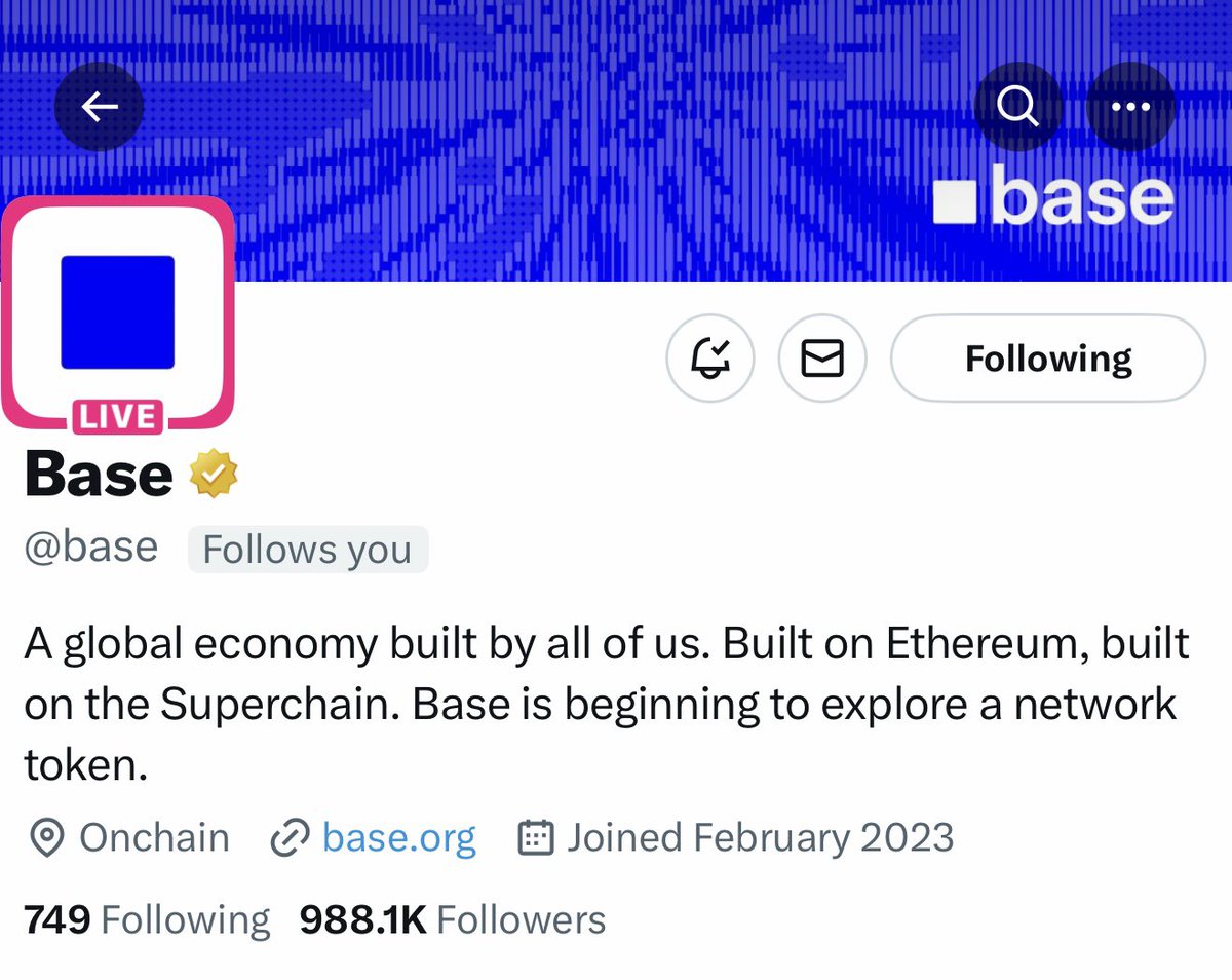 0xAneri's tweet image. Bio is changed. 

@base is exploring a network token.