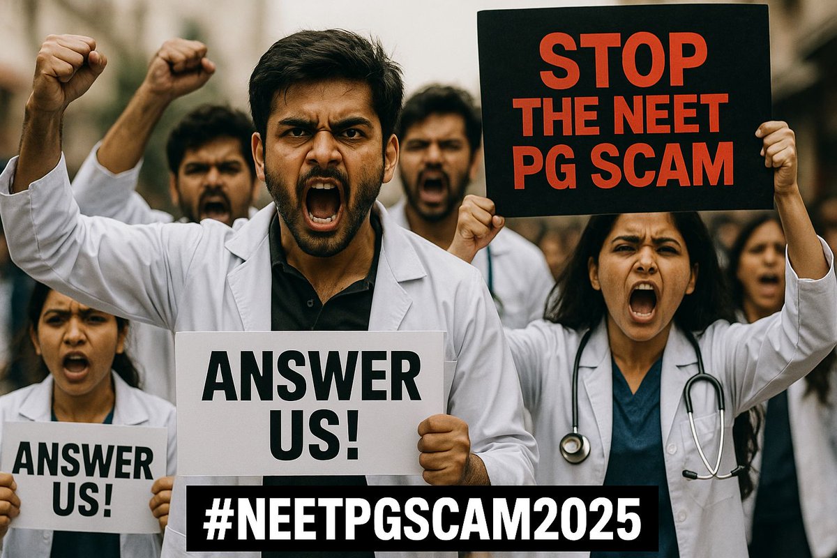 rmgitte70's tweet image. We trusted NBEMS with our future.
Instead, they stole it with a glitch.
Our fight has just begun. #JusticeForNEETPG #NeetPgMarksDiscrepancy #NEETPGSCAM2025 
@PhysicswallahAP @RahulGandhi @nitishrajpute @AISFofficial