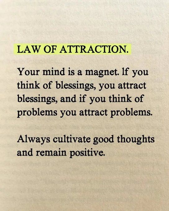 Law of attraction: