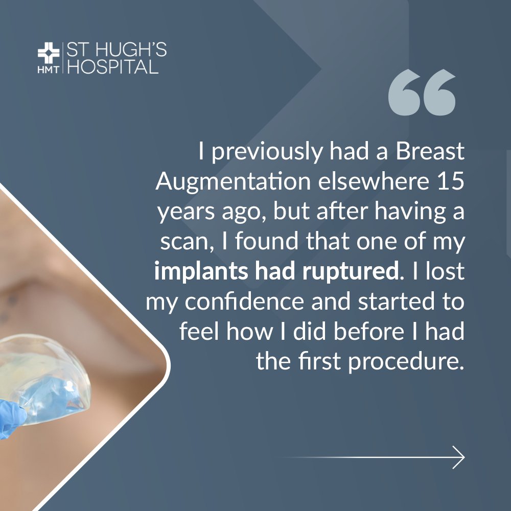 HMTStHughs's tweet image. “All the staff at St Hugh’s were brilliant, nothing was too much!”

From first consultation to recovery, hear from a patient who has been through the process as they re-tell their cosmetic surgery journey.

#CosmeticSurgery | #StHughsHospital | #HMTStHughs | #Implants