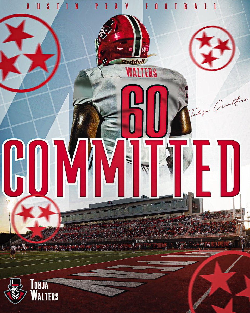 Let’s go peay🔴⚫️!!!!
<a href="/CoachFarisAPSU/">Jeff Faris</a> <a href="/Blake_Littman/">Blake Littman</a> <a href="/Coach_Rang/">Derek Rang</a> <a href="/Coach_Chitwood/">Ricky Chitwood</a> <a href="/OR_FB_RECRUITS/">Oak Ridge Football Recruits</a> <a href="/CSmithScout/">Chris Smith</a> <a href="/TomLoy247/">Tom Loy</a> <a href="/shaynep_media/">Shayne Pickering</a> <a href="/5StarPreps/">5Star Preps</a>