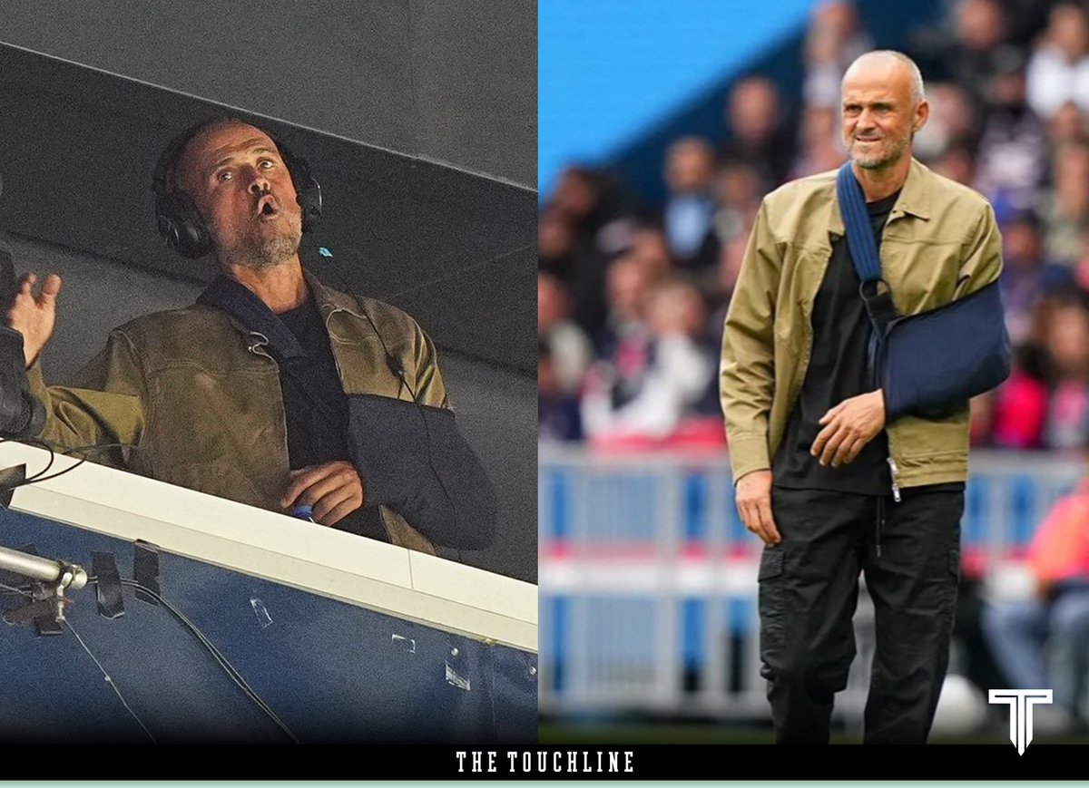 🚨 Yesterday, Luis Enrique watched the first half against Lens from the press box and then, in the second, went down to the bench.

🗣️❗️ Luis Enrique: "For some time now, I've been watching rugby coaches who analyze matches from a very different perspective. I like the