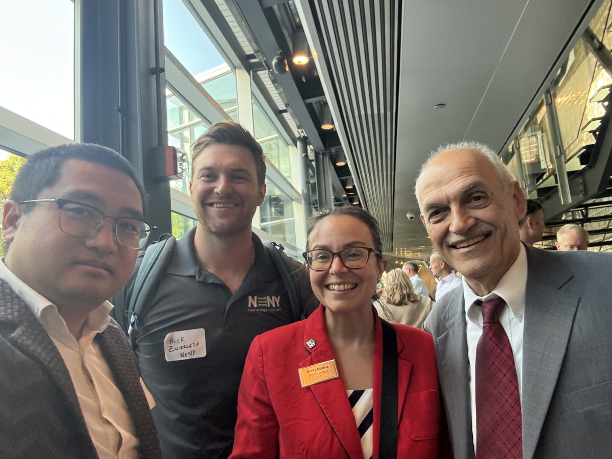 Very proud to see companies from the Technical Assistance and ChargeUp Accelerator program at the latest investor event hosted by the Upstate NY Energy Storage Engine at Corning Museum of Glass, making an impact on battery innovation with a N.Y. network!