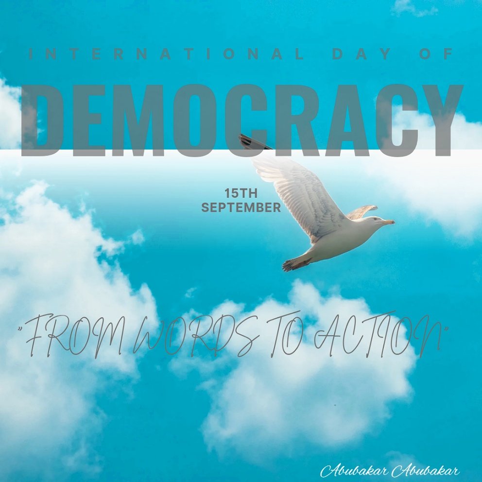 Siddeeeeeq's tweet image. 🗽 Democracy isn’t failing, but some are failing democracy. Let’s take real steps &quot;from words to action&quot; to keep it alive &amp;amp; thriving...(@UN @UNHumanRights @EU_Commission @IPUparliament
@POTUS @VP @SpeakerPelosi)
 
#DemocracyDay #FromWordsToAction #InternationalDayOfDemocracy