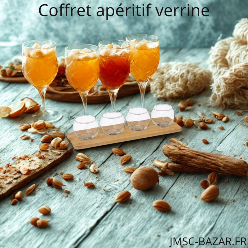 stephan20890019's tweet image. Envie d’éblouir vos invités dès les premières bouchées?
Découvrez notre set apéritif 5 pièces composé de 4 verrines en verre et 1 élégant plateau en bambou. Parfait pour présenter vos tapas, verrines salées ou desserts gourmands.

#ApéroTime #Verrines #Apéritif #CoffretApéro