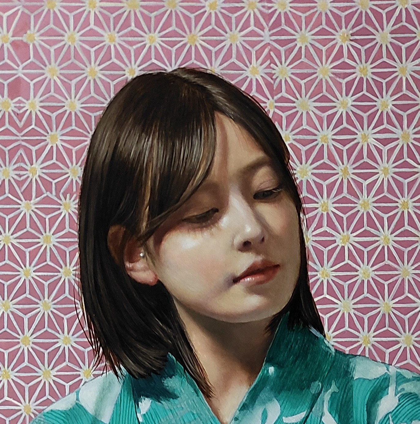 絵画　油彩画　少女　福田宏樹　「新しい時代（ウーリャI）」 絵画 油彩画 少女 福田宏樹 「新しい時代（ウーリャI）」 - メルカリ