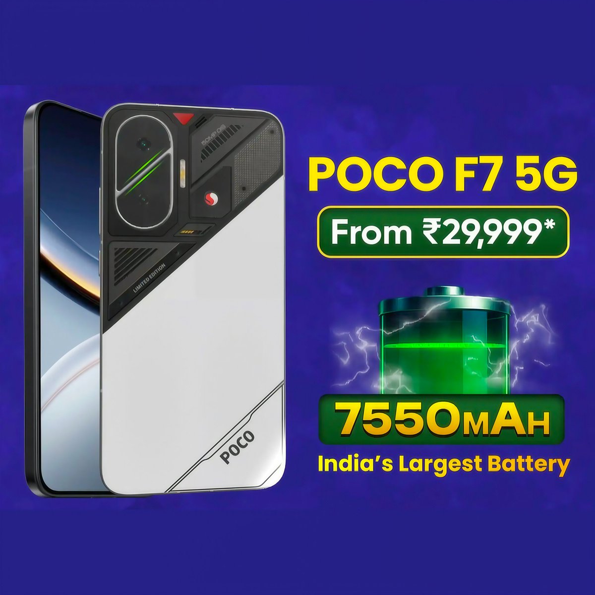 TechWithAbhi12's tweet image. Poco Smartphone BBD Sale Price 🔥...

#bbdsale2025 #BigBillionDays