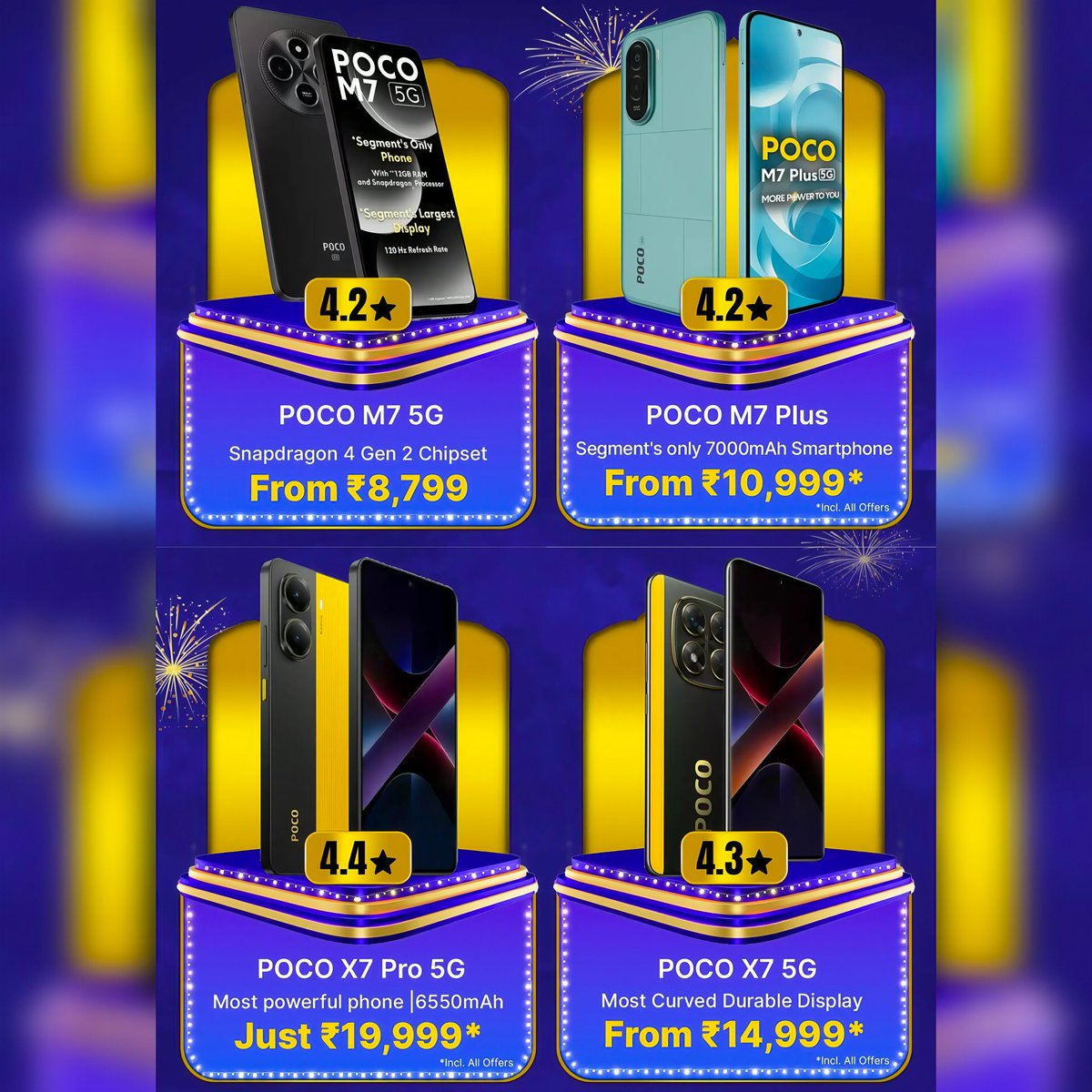 TechWithAbhi12's tweet image. Poco Smartphone BBD Sale Price 🔥...

#bbdsale2025 #BigBillionDays