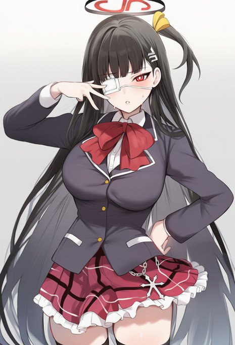 中二病の概念をうまく言語かできなったので
有名なあの中二病キャラのコスプレさせてみました。
キツさとは少し違う感じですけど
これはこれで良いですね・・・ 