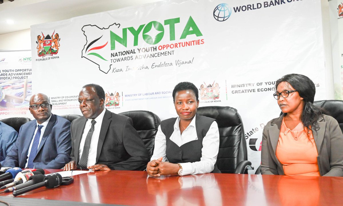 The Cabinet Secretary, Ministry of Cooperatives &amp; MSME Development, <a href="/DrOparanya/">Hon Wycliffe A. Oparanya, EGH</a> held an implementation status of the NYOTA project, a project of the Government of Kenya, in partnership with the World Bank. Through this initiative, the government aims to support the creation of
