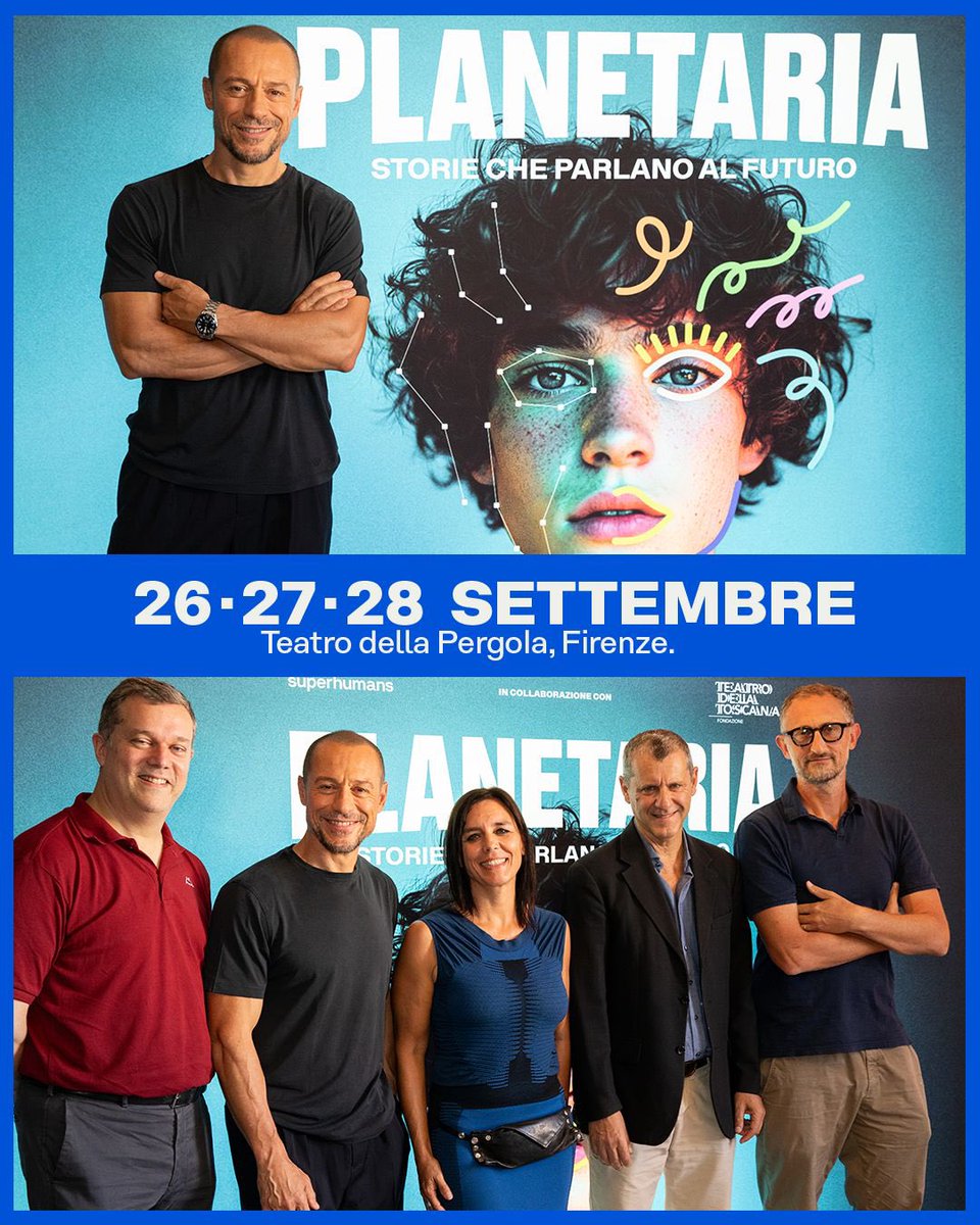 Ci vediamo il 26, 27, e 28 settembre al #TeatroDellaPergola di #Firenze con #Planetaria 
E se la scienza sapesse già immaginare un futuro più luminoso?
E se l'arte sapesse già raccontarci la storia di queste possibilità?
Prenota il tuo biglietto gratuito planetariafestival.it