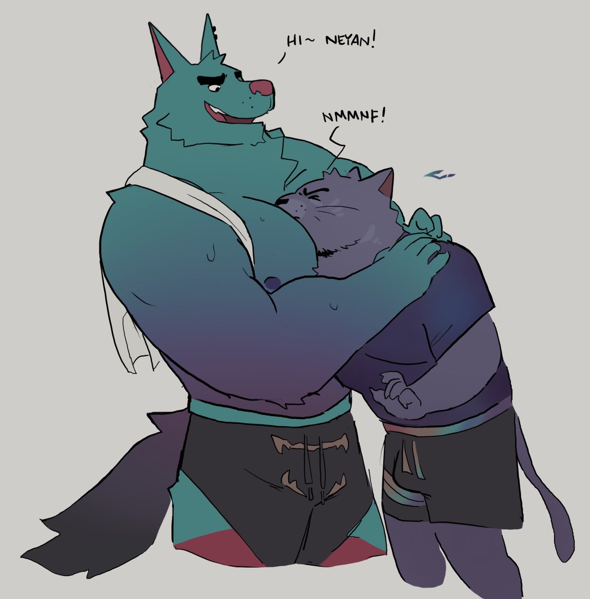 Manliest greeting to assert dominance towards your shorter friend