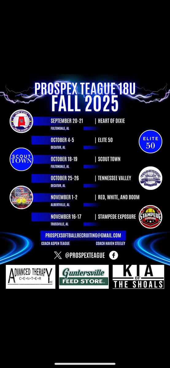 brynleyrdawkins's tweet image. Our teams fall schedule. Can not wait.. 
@ProspexSoftball @ProspexTeague @coachangelbrown @KyleParmley #uncommitted2026 #fallschedule