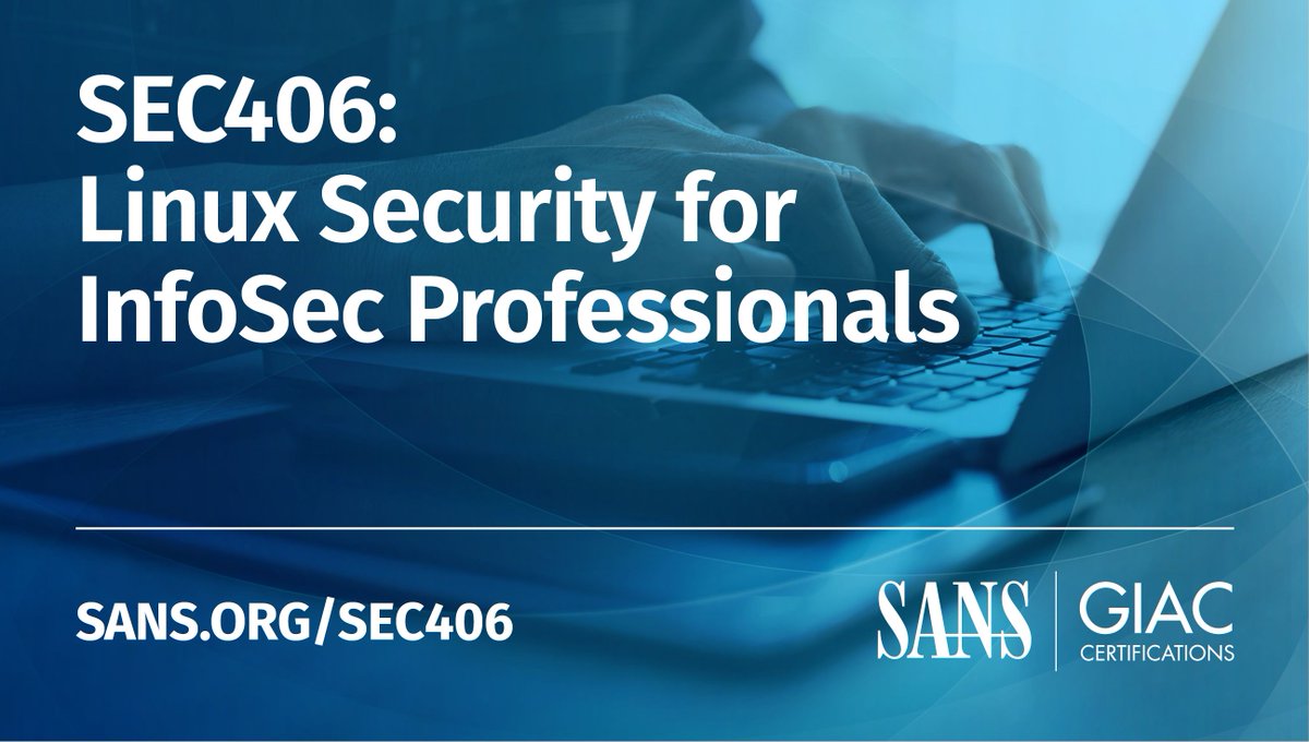 SANSDefense's tweet image. 🚨 Dive into the world of Linux security with the SEC406 Linux Security for InfoSec Professionals! Equip yourself with cutting-edge skills in InfoSec. 🛡️ Explore the free course preview today: sans.org/u/1weP #LinuxSecurity #InfoSec