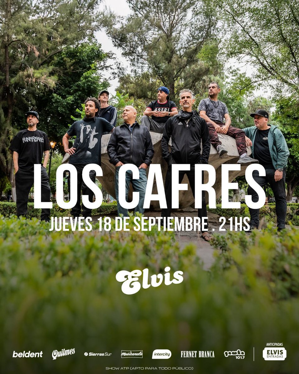¡SORTEO! <a href="/LOSCAFRES/">Los Cafres</a>
Este jueves 18/09 se viene el show de LOS CAFRES en el marco de los festejos del #23aniversario de <a href="/elvisriocuarto/">Elvis Río Cuarto</a> y tenemos sorteo para vos!

-Dale MG y RT a esta publicación
-Responde con tus datos 👇🏻

Y listo! Participa por entradas 🎟️