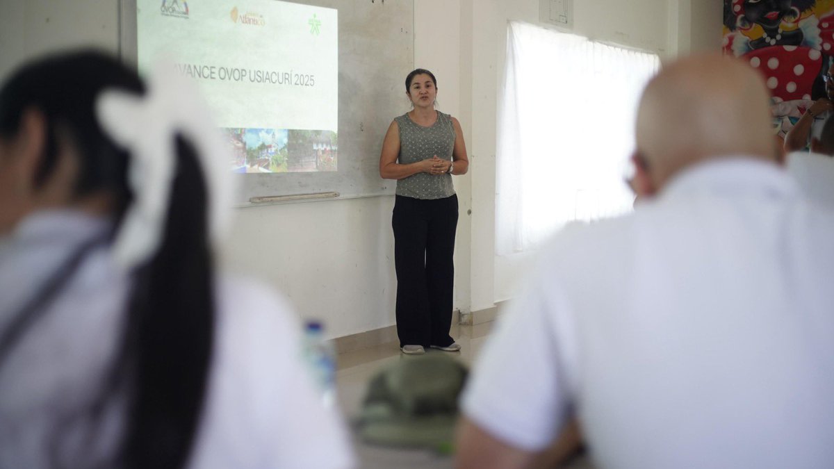 📢 Emprendedores de #Usiacurí participaron en una jornada de formación con la metodología OVOP y Tesoros del Atlántico, donde conocieron casos de éxito y recibieron una charla sobre estrategias de marketing para fortalecer sus negocios. 💡✨ #AtlánticoEmprende