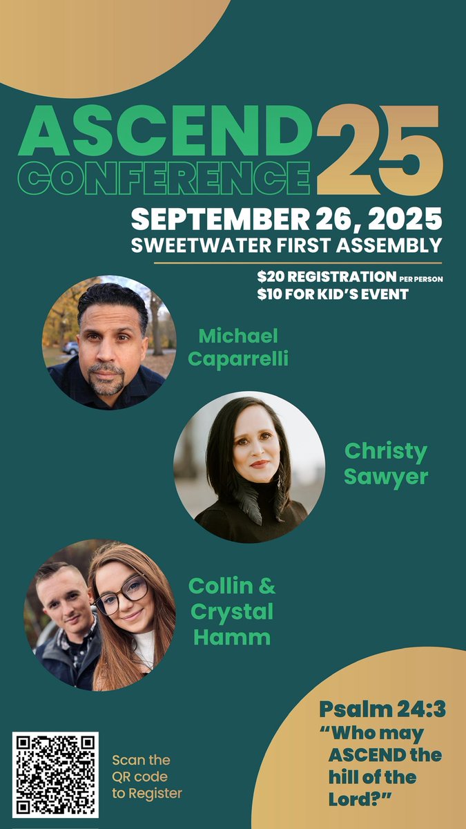 Sweetwater_AG's tweet photo. 3 Powerful Speakers; 2 Worship groups; 1 Night! 
Our Ascend Conference is filled with opportunity to receive from God! 
Signup here— https://t.co/ErKIqCxZWf https://t.co/l8HJasfjIp