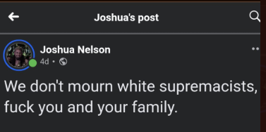 Anc_Aesthetics's tweet photo. Meet Gospel Singer and opening act for Neil Young, Joshua Nelson.

Joshua is a radical far left extremist who called Charlie a White Supremacist and says "fuck you and your family" to conservatives mourning Charlie's death.

Not surprising that @Neilyoung has a far left extremist opening for him.