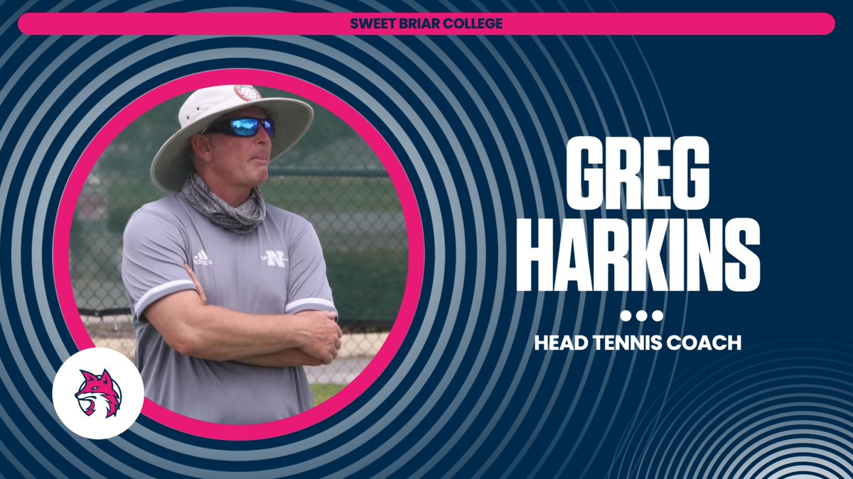SBCvixens's tweet photo. Sweet Briar tennis has found its new head coach!

Greg Harkins will join us from DI Nicholls State on Sept. 22nd

📰: https://t.co/0x9p15G3xi

#upupsweet | #vixenFIERCE https://t.co/1sNr3qQ72J