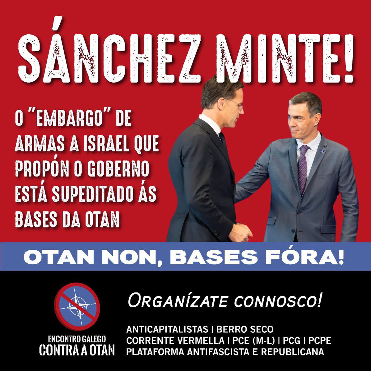 OTAN NON
BASES FÓRA!