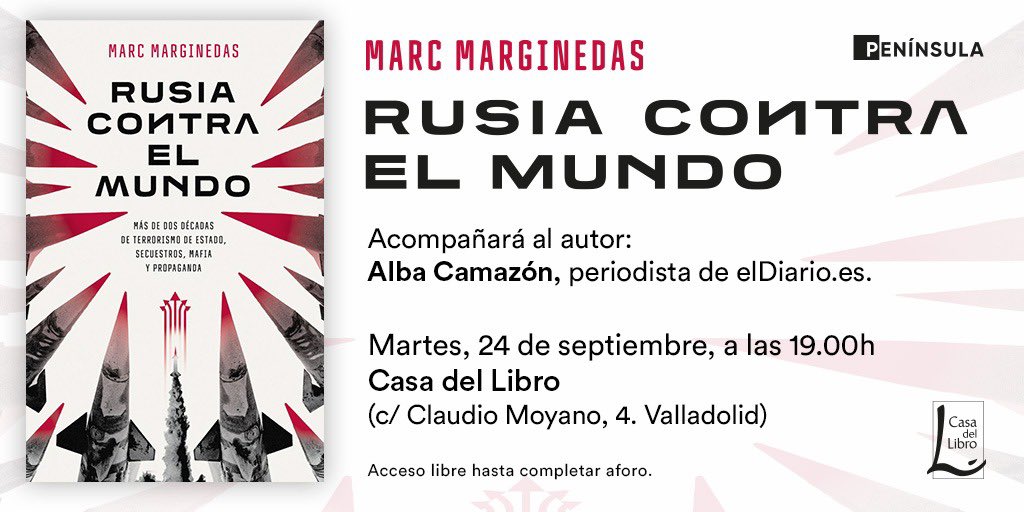 El próximo martes viene <a href="/marcmarginedas/">Marc Marginedas</a> a Valladolid para presentar su último libro, no os lo perdáis