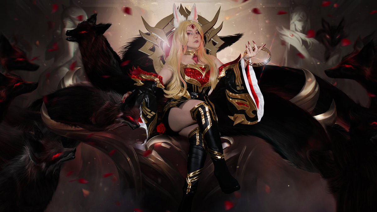 AlecVolkov's tweet photo. Heavy is the crown ⚜️ Immortalized Legend Ahri.

It was very entertaining to take these photo and then edit it.

#LeagueOfLegends https://t.co/sxoqSFFpFc