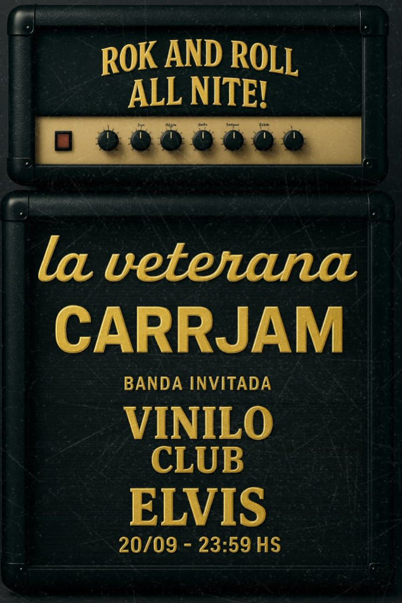 ¡SORTEO!
Viernes 19 #ArribaLasPalmas
Sábado 20 #LaVeterana #CarrJam #ViniloClub
Fechas que se suman a los festejos del #23aniversario de <a href="/elvisriocuarto/">Elvis Río Cuarto</a> y tenemos sorteo para vos!

-Dale MG y RT a esta publicación
-Responde con tus datos 👇🏻

Y listo! Participa por entradas 🎟️