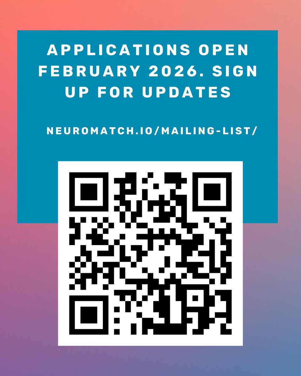 neuromatch's tweet image. 🌍 Learn computational #neuroscience with peers worldwide! 🤓
Join small pods with a TA, work on research-driven projects, and connect with mentors in Neuromatch Academy’s #ComputationalNeuroscience Course (6–24 July 2026).
➡️Learn more: buff.ly/Lk82bsO