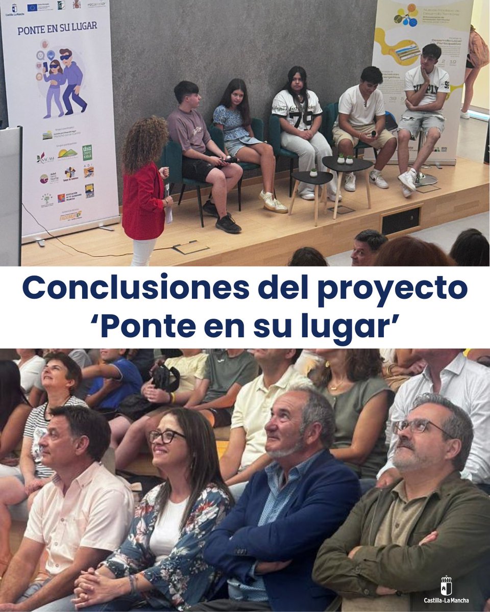 🟣 El <a href="/gobjccm/">Gobierno de Castilla-La Mancha</a> seguirá trabajando para que el medio rural sea un territorio de igualdad y de lucha contra la violencia de género.

👧 👦 Hoy se han presentado las conclusiones del proyecto ‘Ponte en su lugar’ en el que han participado 737 jóvenes.

ℹ️castillalamancha.es/node/407848

#CLM