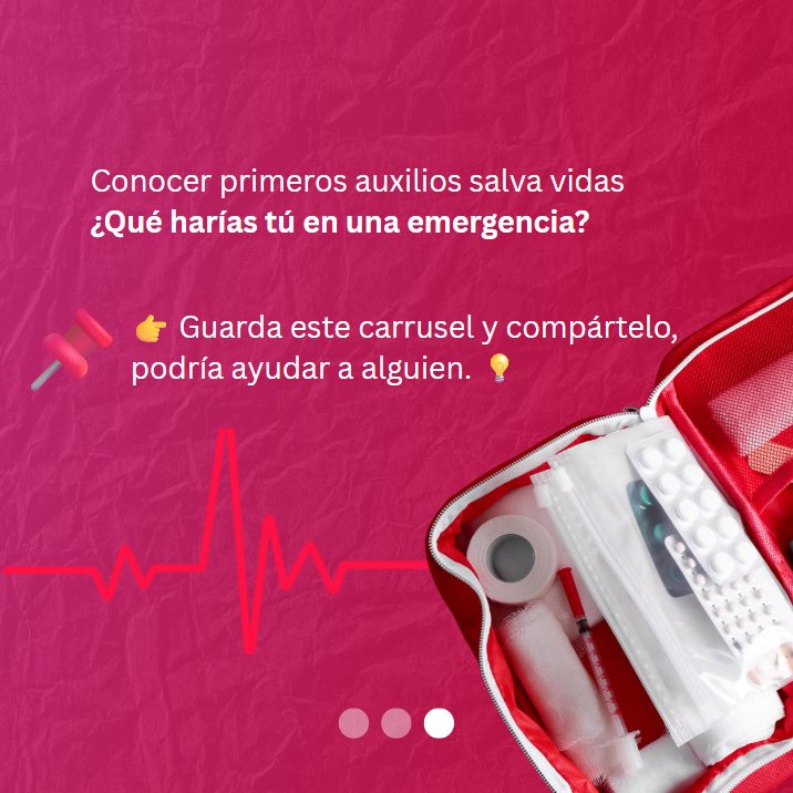 🚑 Primeros Auxilios

Algunos errores pueden costar vidas:

❌ Soplar una herida → infección
❌ Dar agua a un inconsciente → peligro
❌ Mover tras caída fuerte → agrava lesiones

👉 Saber qué NO hacer también salva vidas.
¿Tú cómo actuarías en una emergencia?