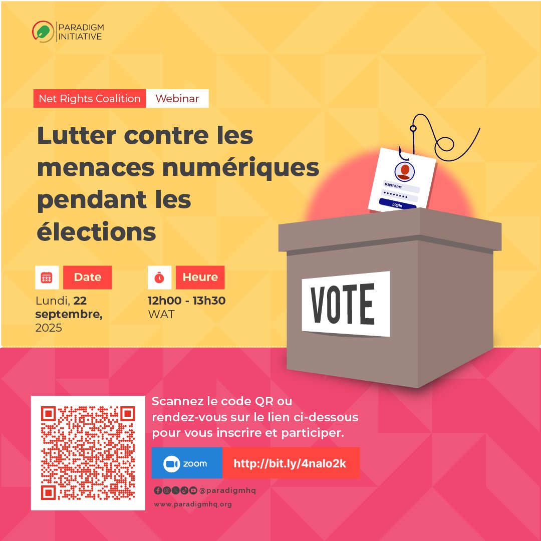 🗳️ Elections are coming in Africa – Are you ready for the digital challenges? 

In 2025, countries like Côte d’Ivoire, Cameroon, the Central African Republic, and Tanzania will hold elections in environments often marked by political tension and high risks to freedom of