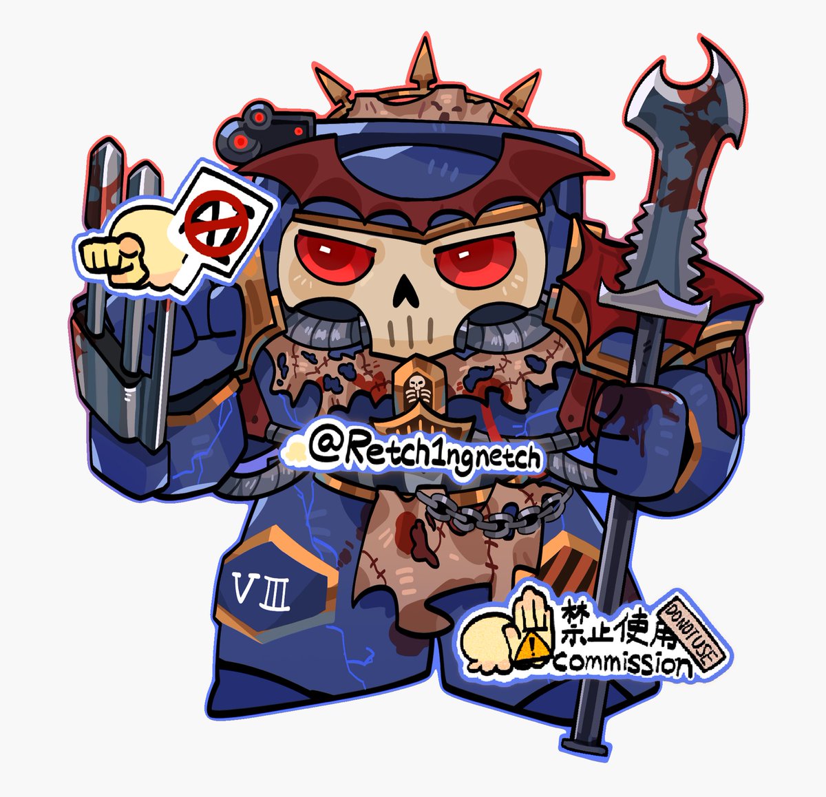 Retch1ngnetch's tweet image. 【commission】for @BoredGuitarfish !🦇
#warhammer40000 #WarhammerCommunity