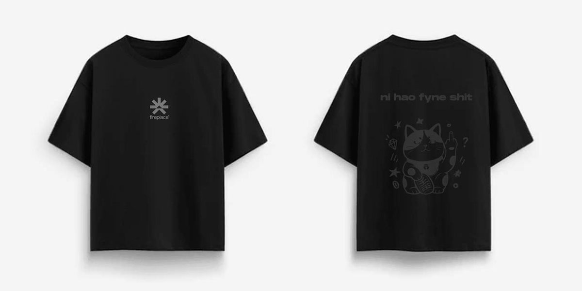 fireplace merch is gonna be something you want to wear everyday

we'll be handing some of these out at the Predictify (@Predictionindex) event at token2049; link to the event is in replies