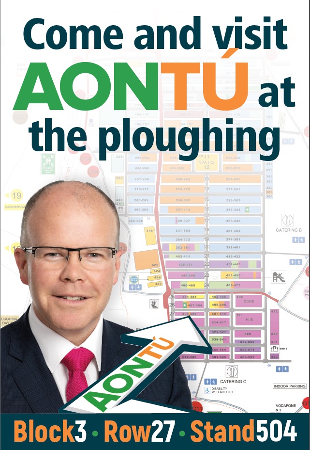 We will be down at the Ploughing Championships. Drop in if you can. 

Aontú has a proud record of standing up for farmers. 

#NoFarmers #NoFood #NoFuture