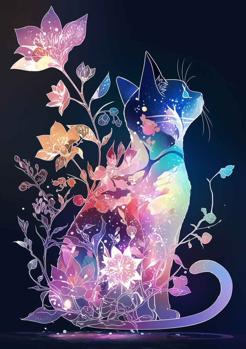 0v1234's tweet photo. 🐈‍⬛ 輝く夢と優しさの輪郭₊❀̥୭ https://t.co/9I7K1klPlK
