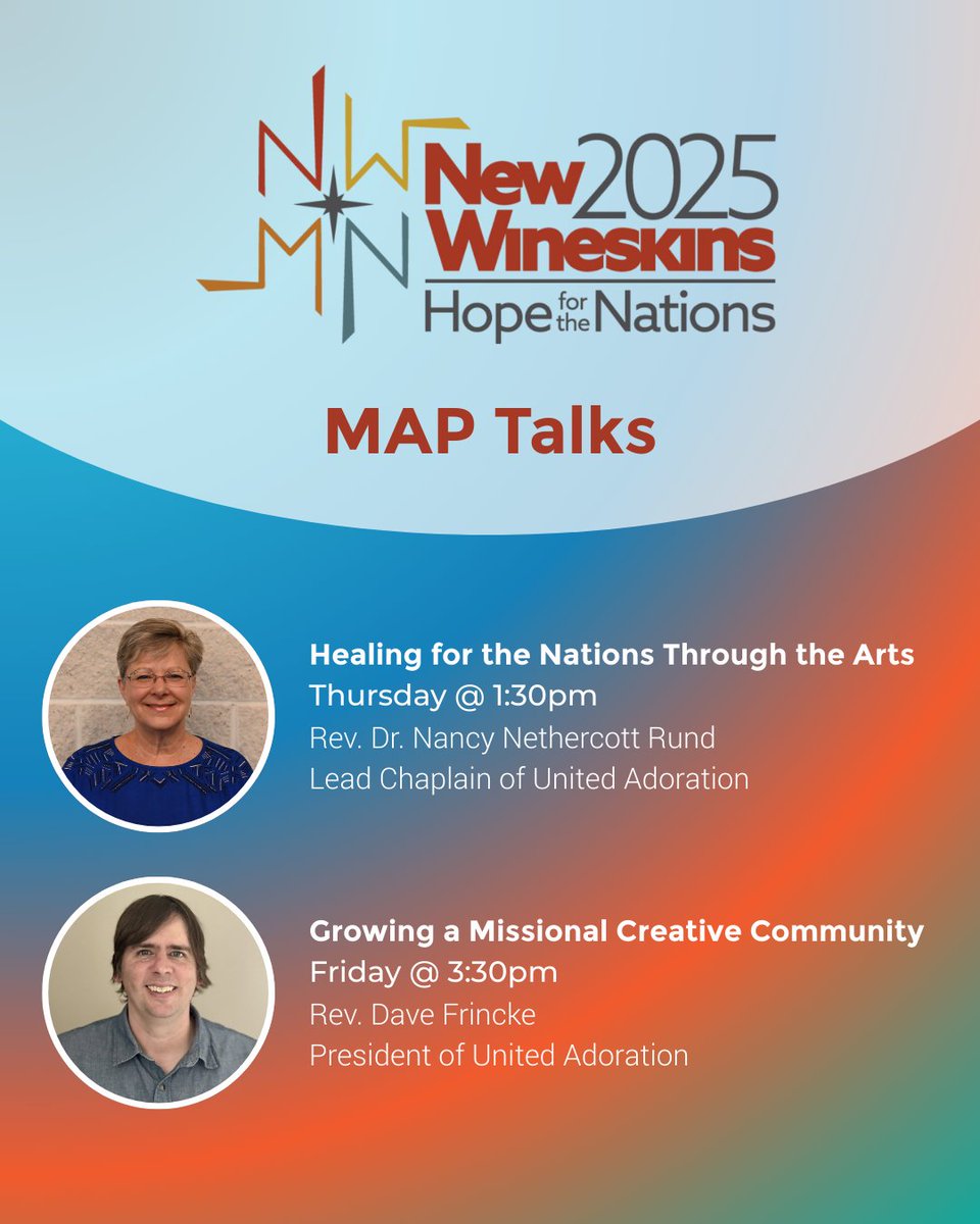 Come say "Hi!" 👋 at the New Wineskins Conference - mailchi.mp/2f0eec47f1ed/n…