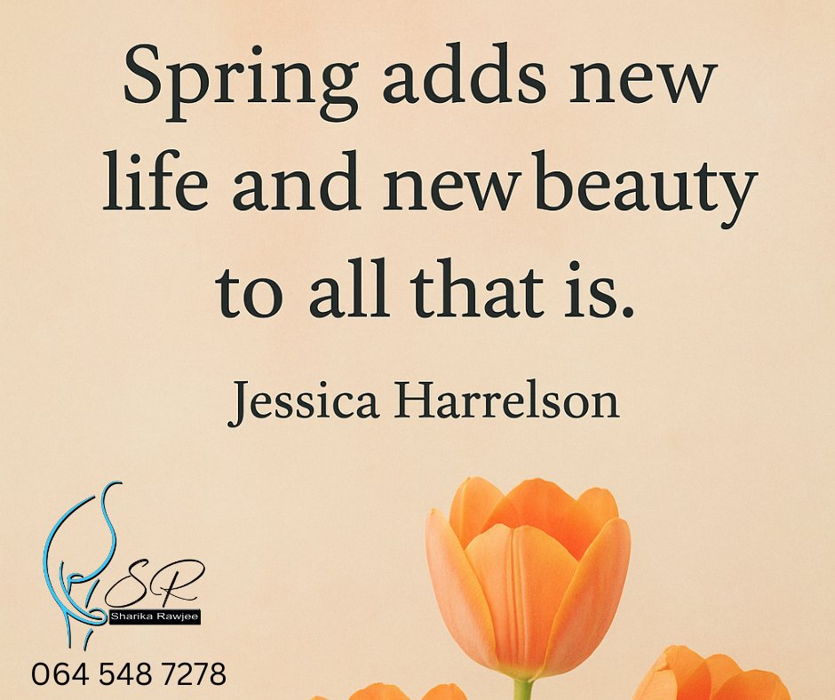 SharikaRawjee's tweet image. Refresh Your Mind &amp;amp; Body This Spring!
Embrace the season of growth and renewal with self-care that truly uplifts you. From wellness counselling to mobile support in Johannesburg South, we help you bloom from the inside out.

#SpringWellness #JohannesburgSouth #SelfCareJourney