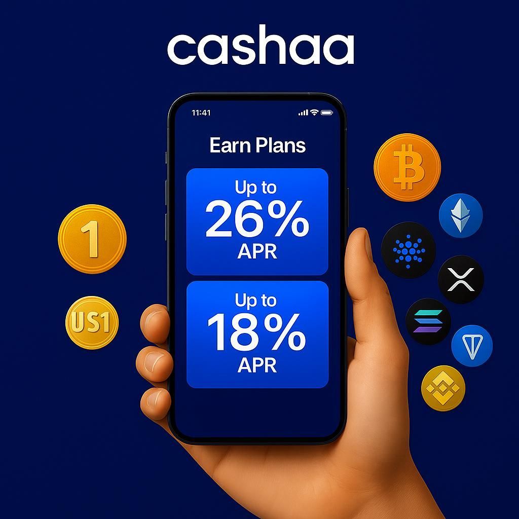 Why let your money sleep?
With Cashaa, your crypto earns 24/7.