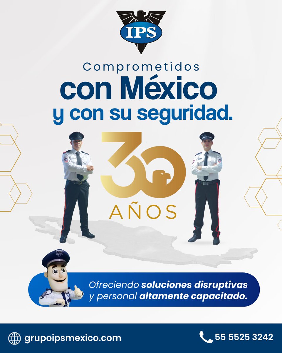 Grupo IPS ha demostrado que el compromiso, la preparación y la atención al detalle hacen la diferencia en el sector de la seguridad.
Somos una empresa 100% mexicana, con presencia nacional y una visión clara: ofrecer soluciones confiables y humanas que se anticipan a los riesgos.