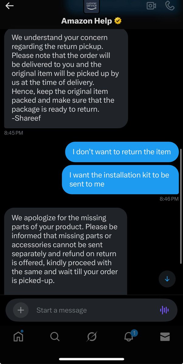 j0j0715's tweet photo. @AmazonHelp @amazonIN This is the same response we had after multiple follow ups, so is anyone trying to help or just cascading the same response? https://t.co/i28gaCbcW7
