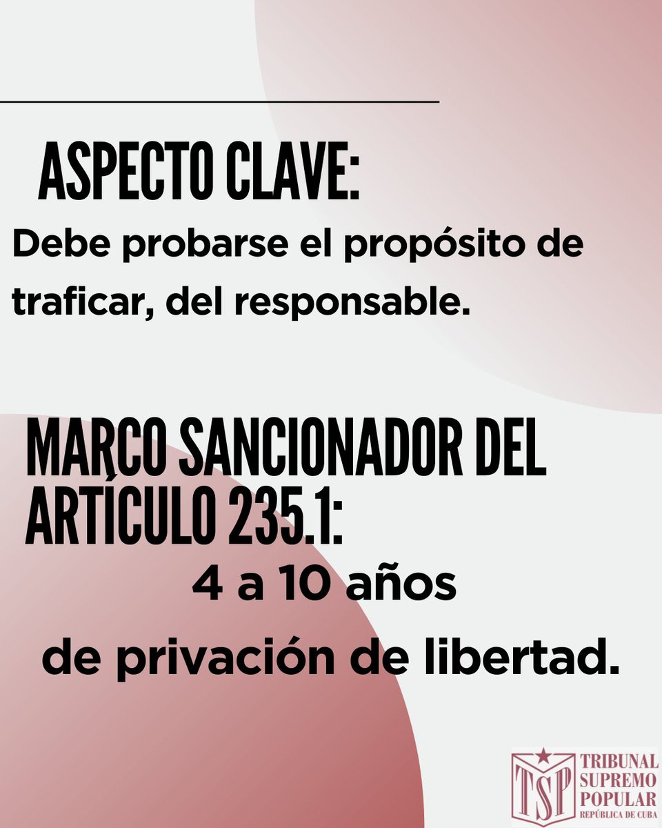 ¡Conoce sobre lo regulado en el Código penal de #Cuba, para los delitos asociados a las drogas!  

¡Para ampliar tu cultura  jurídica! Recuerda: ¡El saber no cuesta y mucho vale!

#ContraLasDrogasSeGana
#JusticiaEfectivaYTransparente
#FomentoCulturaJurídica