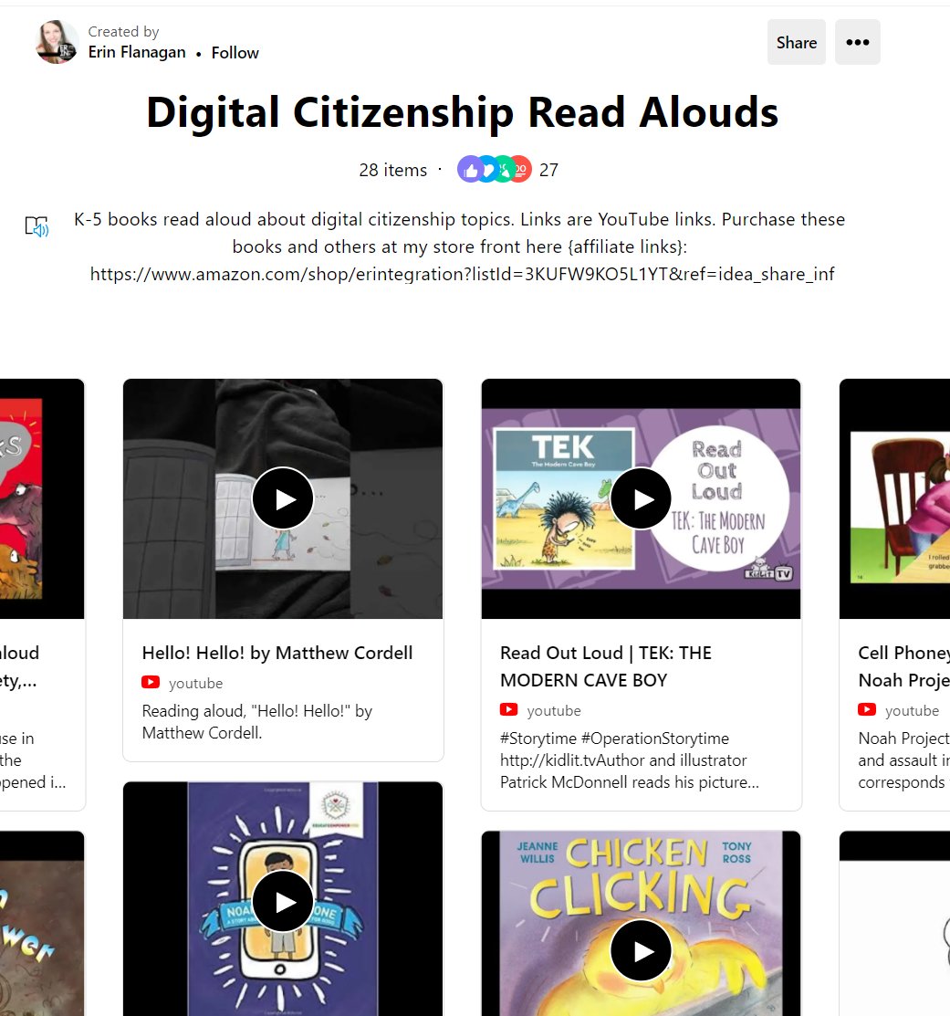 Lubbock ISD Tech Tips (@lisdtechtips) on Twitter photo Digital Citizenship Week is Oct. 20th - 24th. Try out these video read-aloud books curated by Erin Flanagan. wakelet.com/wake/5gylfrRl4…
#DigCitWeek Digital Citizenship Week is Oct. 20th - 24th. Try out these video read-aloud books curated by Erin Flanagan. wakelet.com/wake/5gylfrRl4…
#DigCitWeek