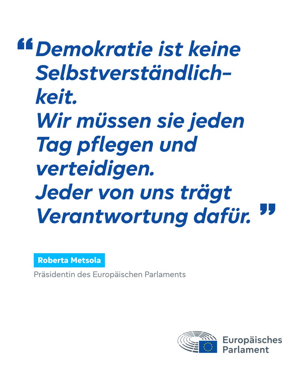 Demokratie ist wichtig. Wir dürfen nicht erst auf die nächste Krise warten, um sie zu verteidigen.
Als einzige direkt gewählte Institution der EU würdigt das EP anlässlich des 18. Internationalen Tages der Demokratie seinen täglichen Beitrag zur Erhaltung der Demokratie.