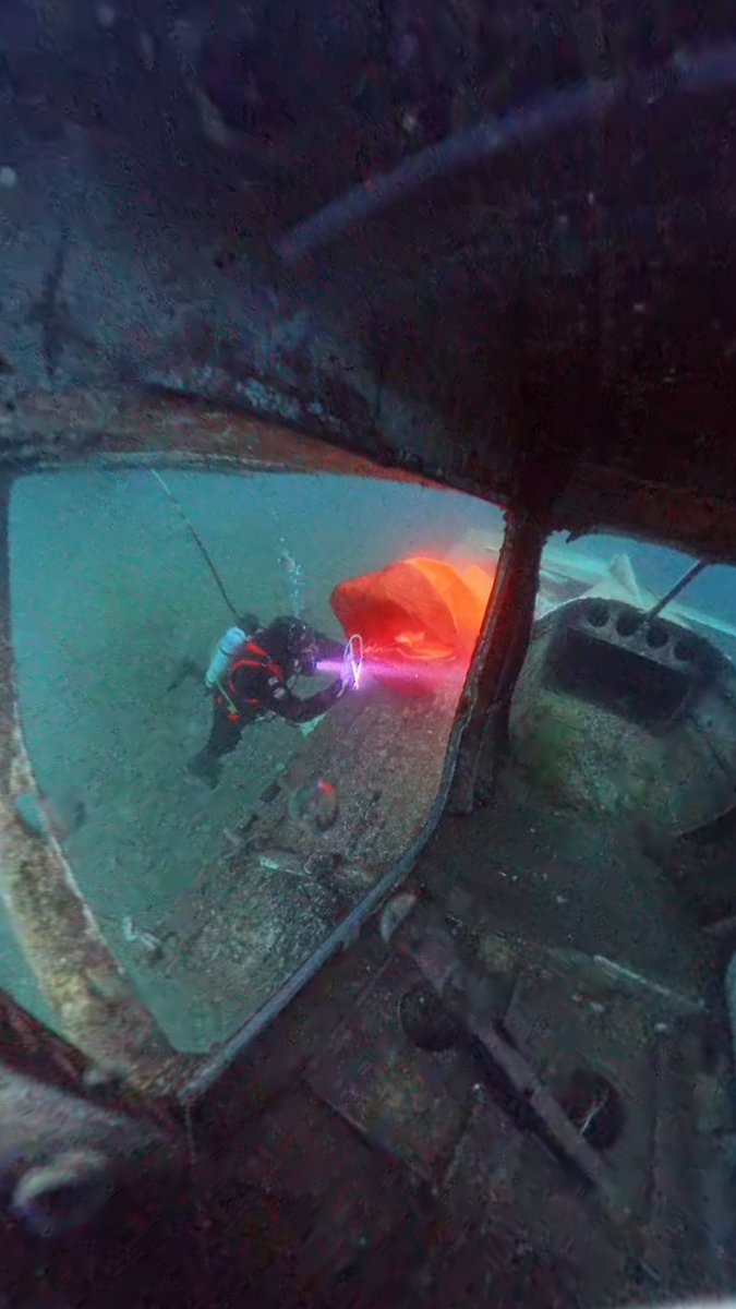 Training exercise today involved locating 'bodies' and 'body parts' from a plane in water and recovering them to the surface.