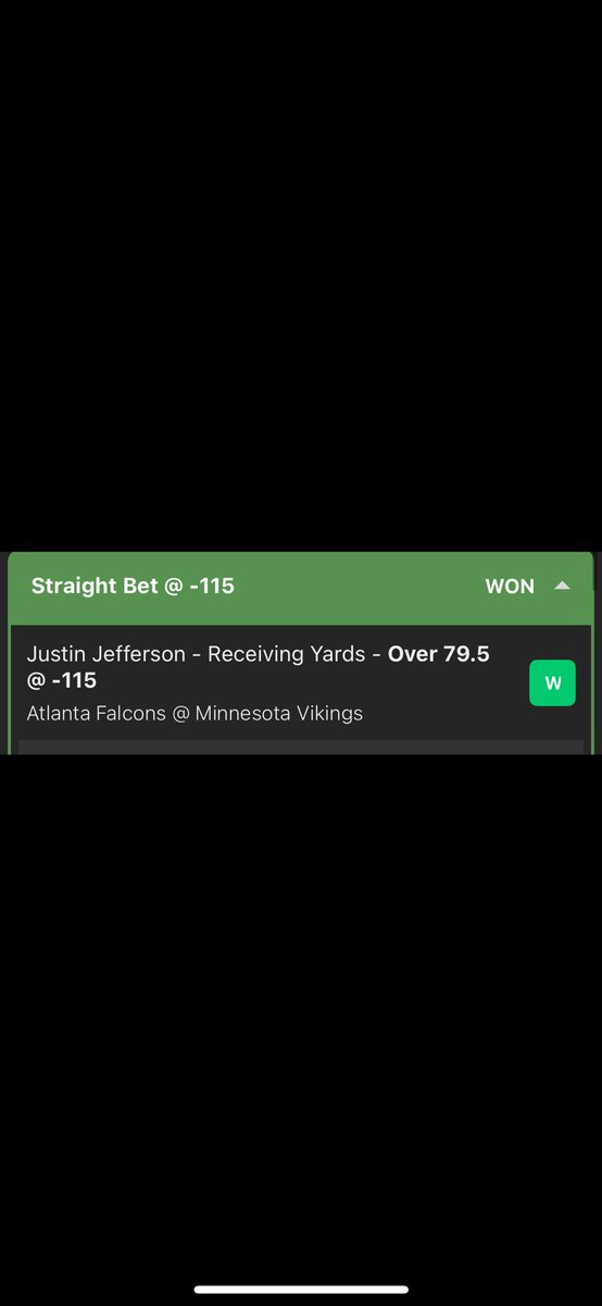 📈 COMEBACK SZN
Free play cashed ✅, ladder didn’t ❌ … but that didn’t stop us.
We absolutely TORCHED the board with multiple slips hitting and ended the night +16 UNITS. That’s how you bounce back after Saturday.
🔥 Jefferson yards ✅ 🔥 Eagles ML ✅ 🔥 Falcons Q3 Over ✅