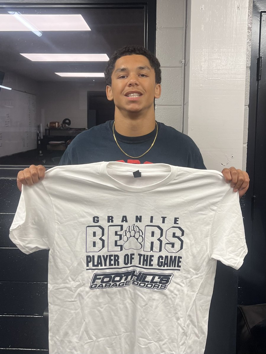congrats to <a href="/GraniteBears/">MA Athletics</a> 🏈
#5 Kylan Mason this weeks FOOTHILLS GARAGE DOORS Player of the Game GO 🐻 <a href="/GraniteBearsFB/">Mount Airy Football</a> <a href="/MACSchools/">Mount Airy City Schools</a> <a href="/granitesquad/">GSOD</a> <a href="/MABearHistorian/">MA Bears Historian</a> <a href="/CoachATaylorMA/">Austin Taylor</a> <a href="/kylan_mason/">Kylan Mason</a>