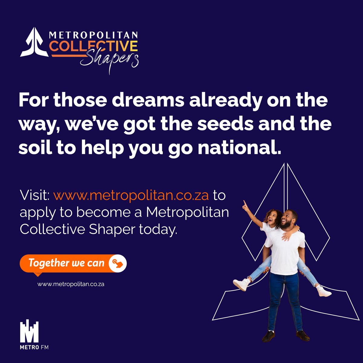 If you’ve got an existing business in logistics or agriculture, we’ve got the business coaching to help you grow your business and rewrite your legacy. 

Visit metropolitan.co.za to apply to become a <a href="/MetropolitanZA/">Metropolitan</a> Collective Shaper today.