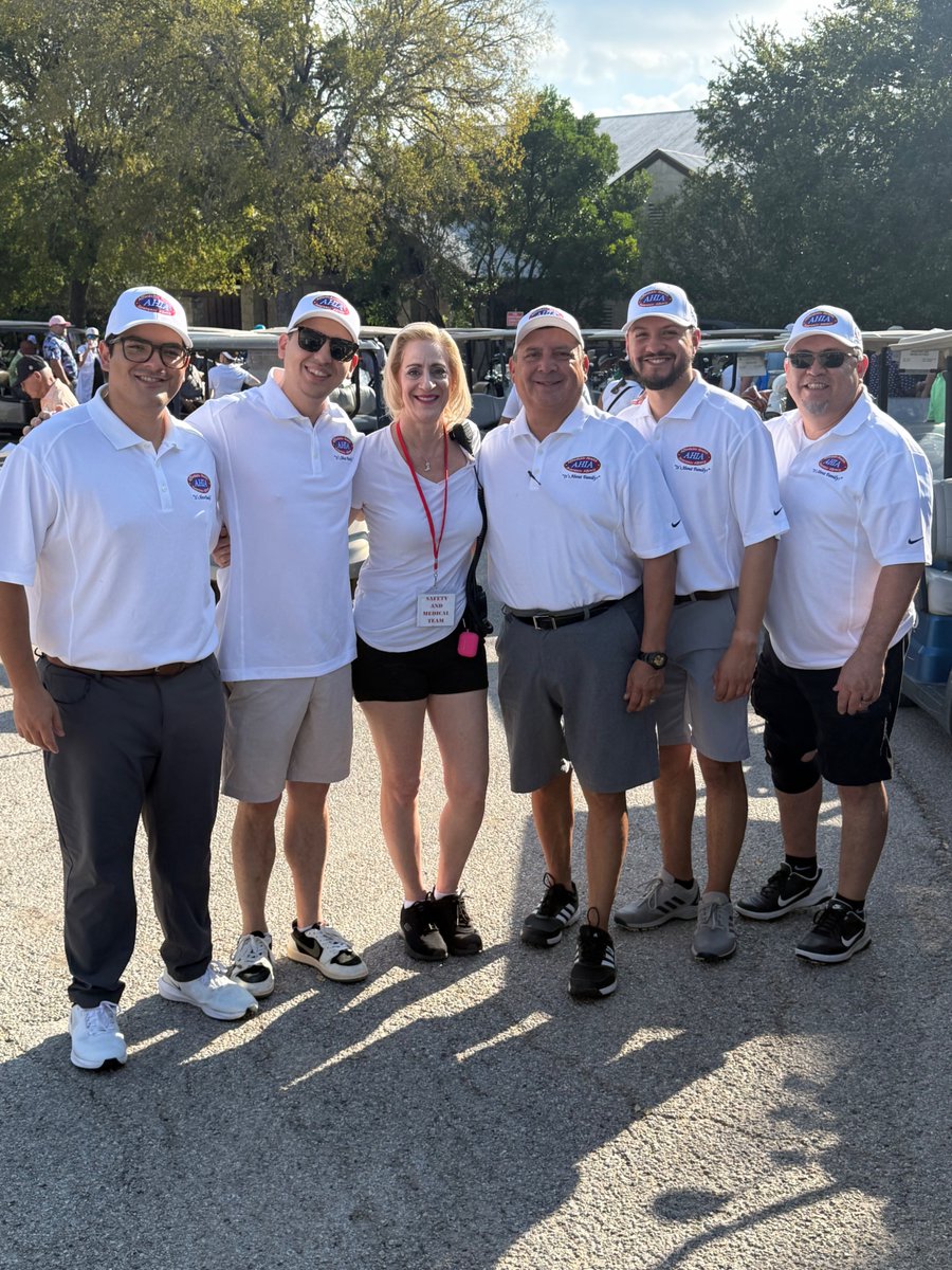 AHIALLC's tweet photo. AHIA brought their A-game this past Saturday at the 'Tee’r Up' golf tournament! Great swings, strong teamwork, and even better memories on the green. ⛳👏 #TeeRUp2025 #TeamAHIA #GolfStrong #Golf #SanAntonio #Texas https://t.co/48cIHBfQCB