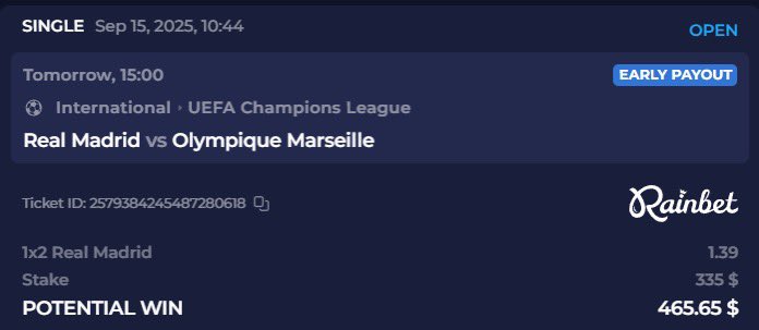 Trent stinker but a Madrid win me thinks 🤔