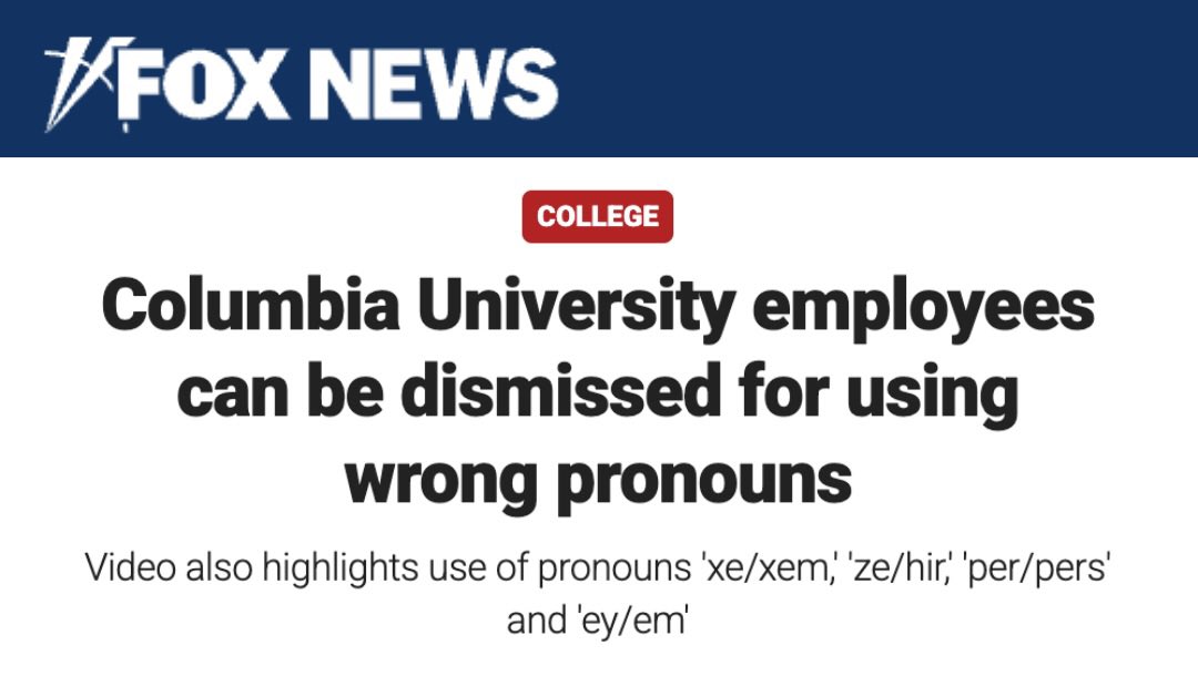 If you use the wrong pronouns, the Left will have you fired.

If you celebrate the assassination of a father of two, the Left will fight to keep you employed.